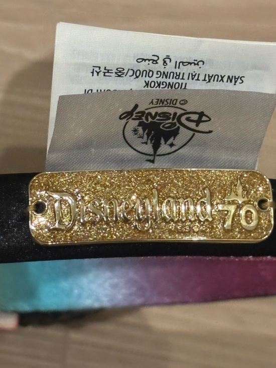 NWT Disneyland 70th Anniversary Rainbow bejeweled Minnie ears Headband main image 5